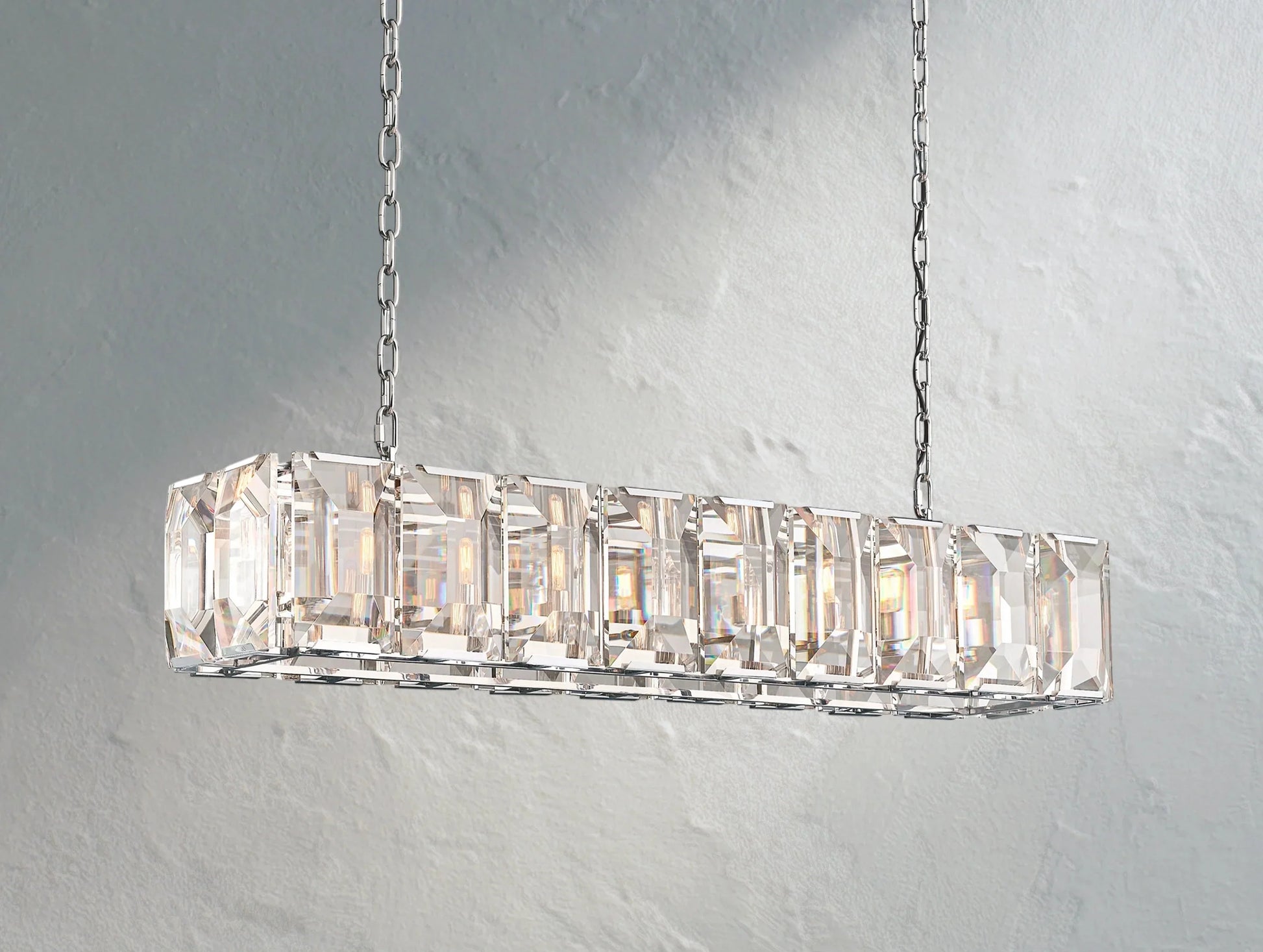 Valonne Crystal Rectangular Chandelier ARDENEL
