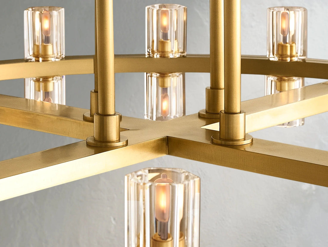 Gearra LED Round Two-Tier Chandelier ARDENEL