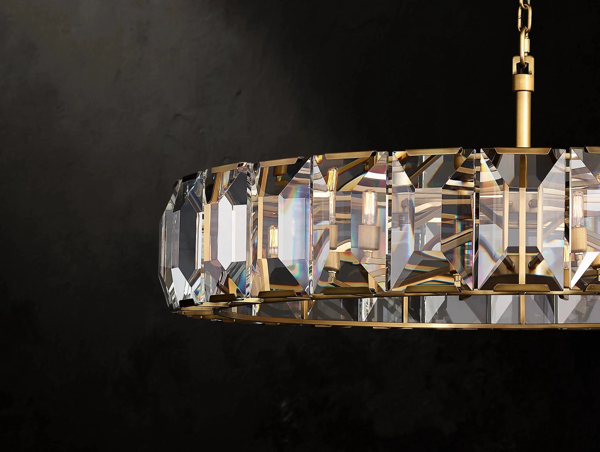 Valonne Crystal Round Chandelier ARDENEL