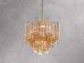 Adois Glass Tiered Round Chandelier - ARDENEL