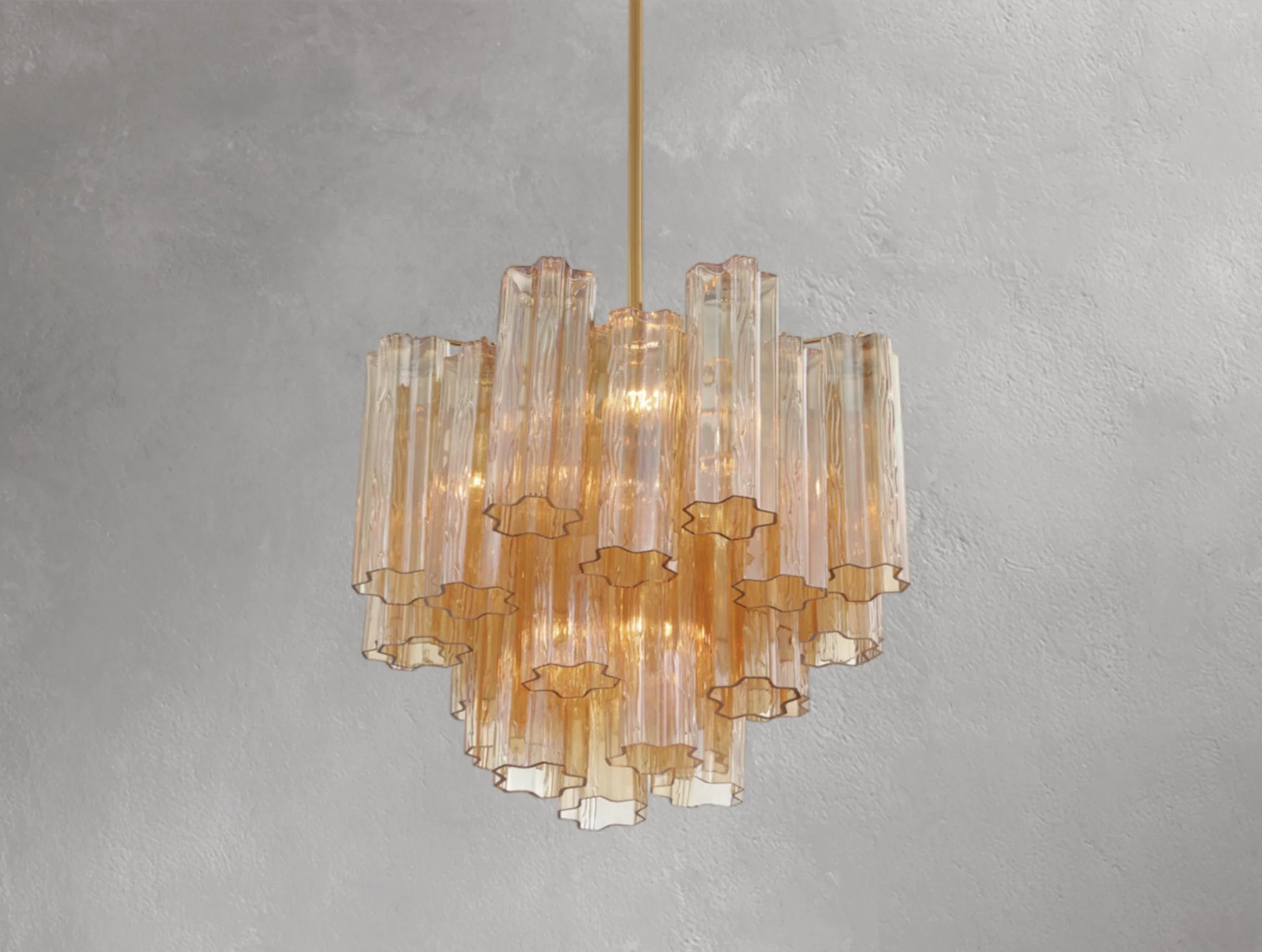 Adois Glass Tiered Round Chandelier - ARDENEL