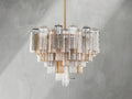 Adois Glass Multi-layer Round Chandelier - ARDENEL