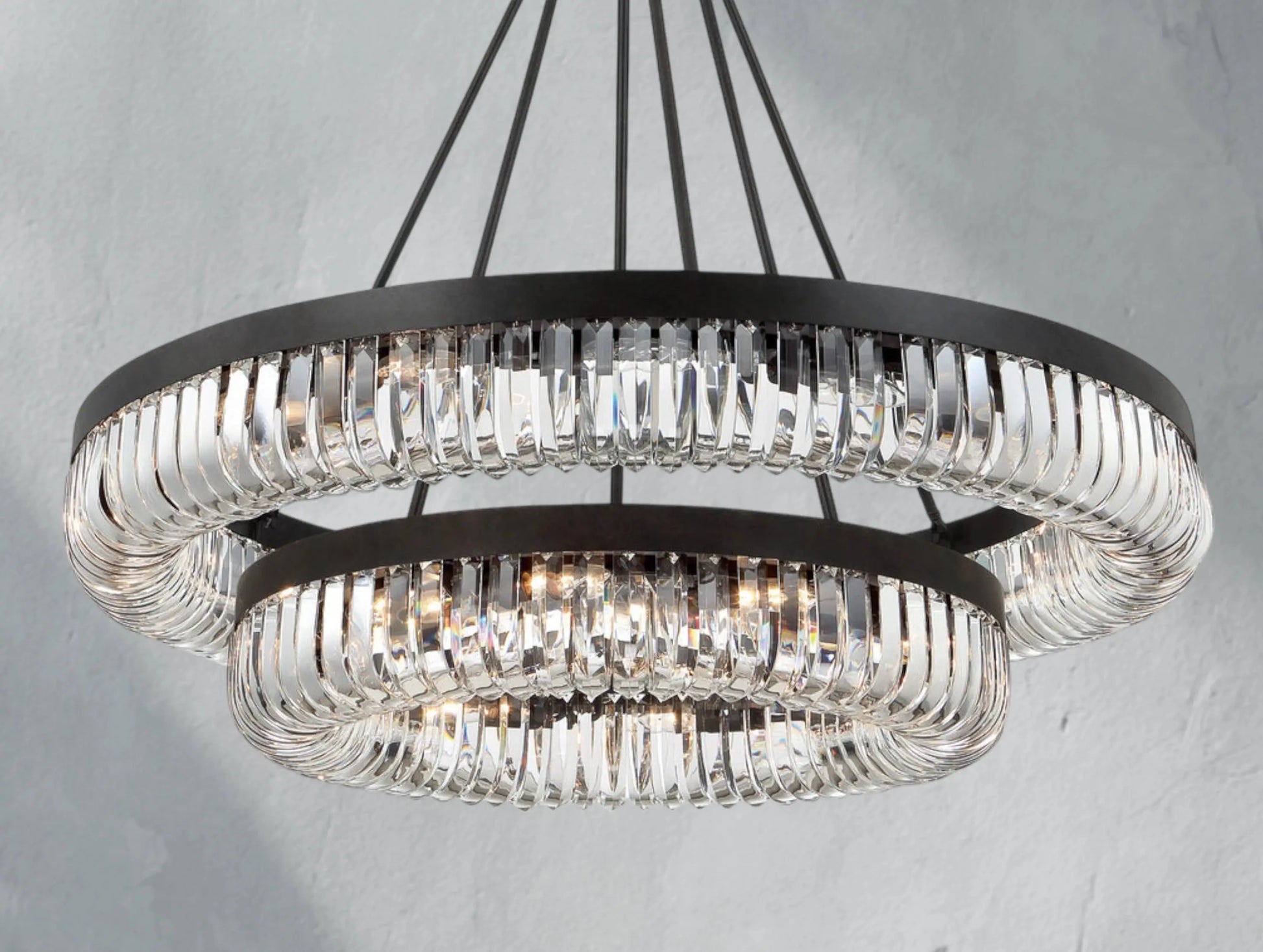 Schlery Two-Tier Round Chandelier ARDENEL