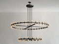 Gearra LED Round Two-Tier Chandelier ARDENEL