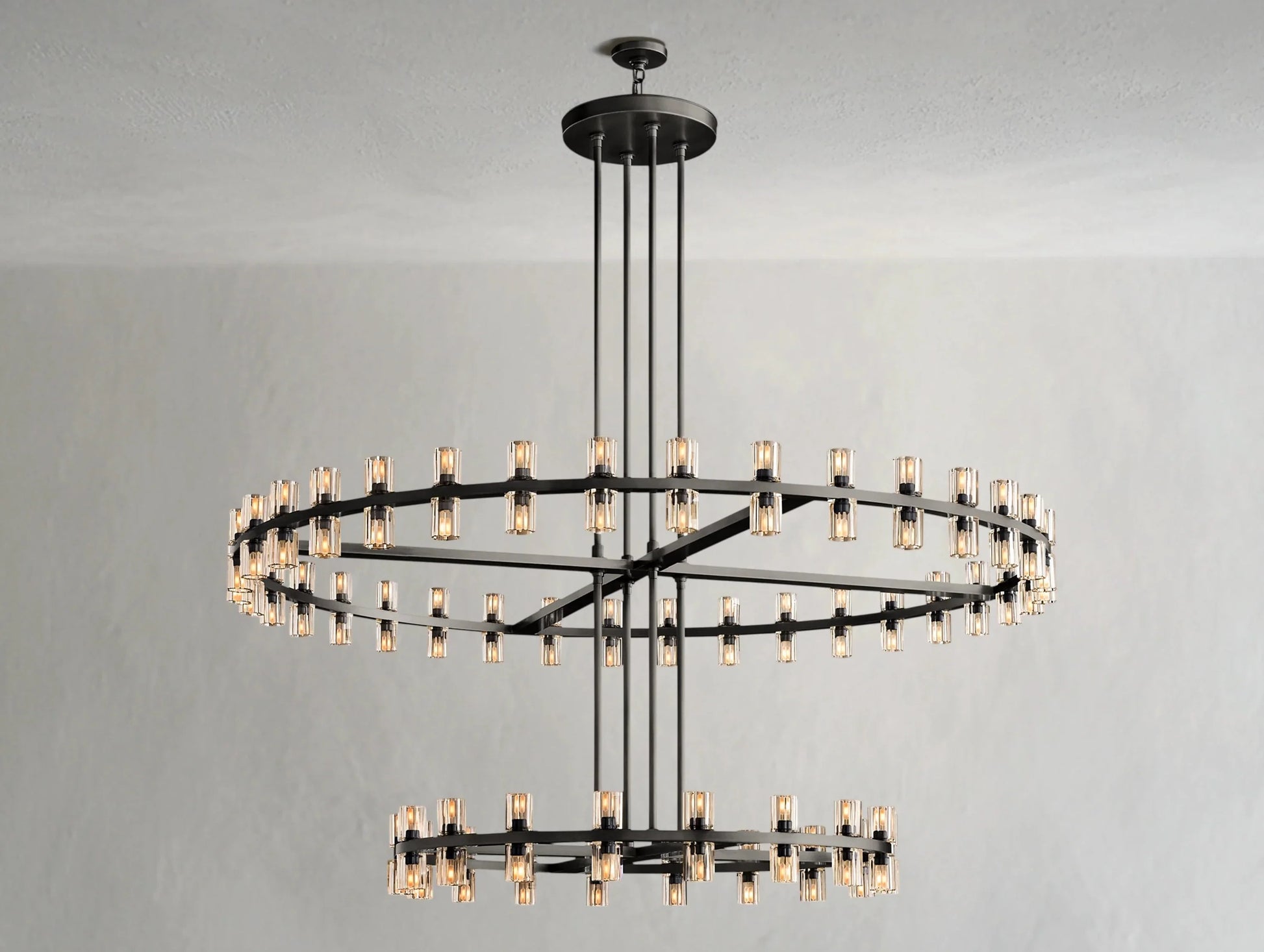 Gearra LED Round Two-Tier Chandelier ARDENEL