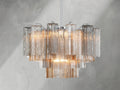 Adois Glass Tiered Round Chandelier - ARDENEL