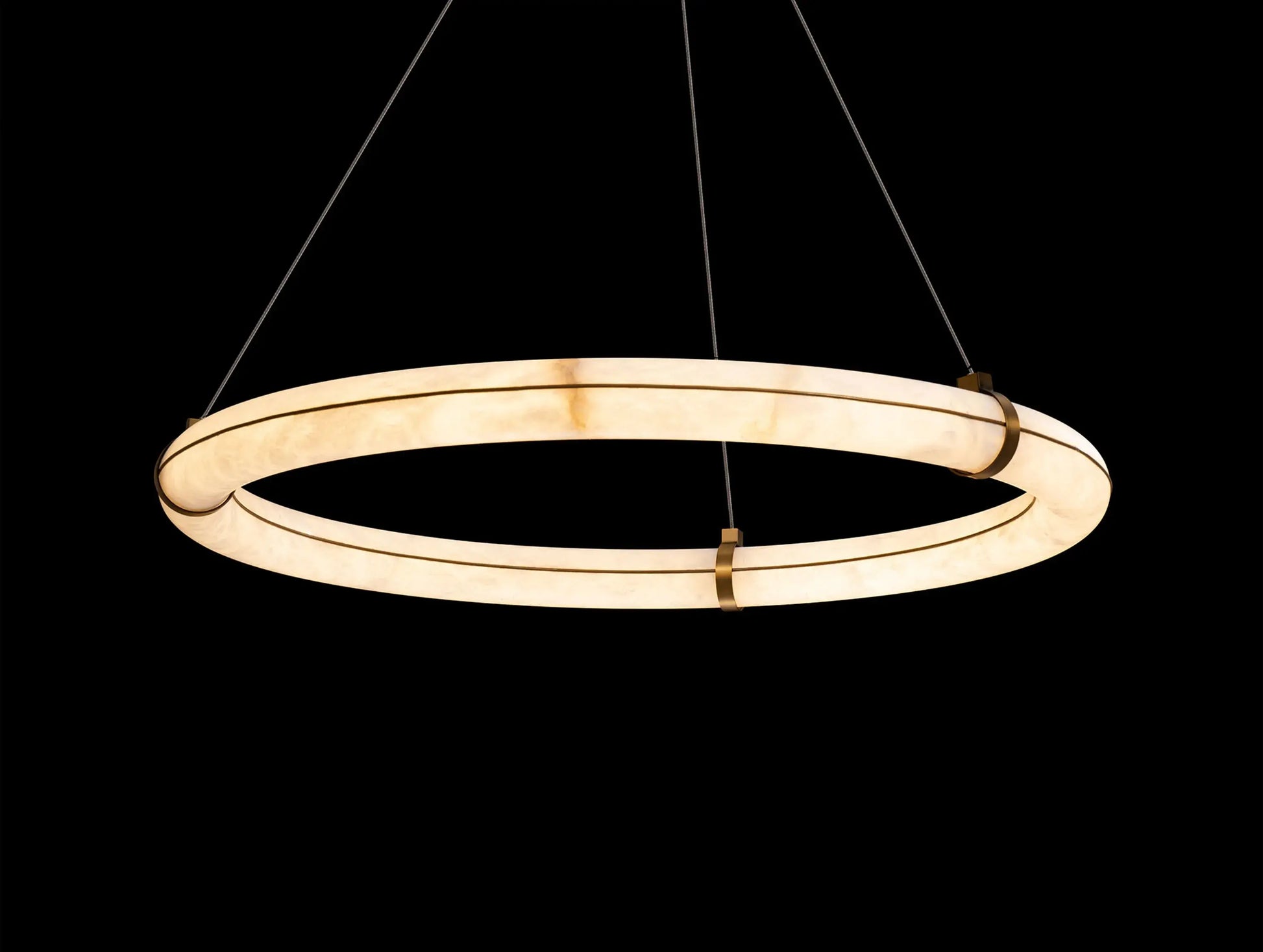 Nivara loop Alabaster Chandelier ARDENEL