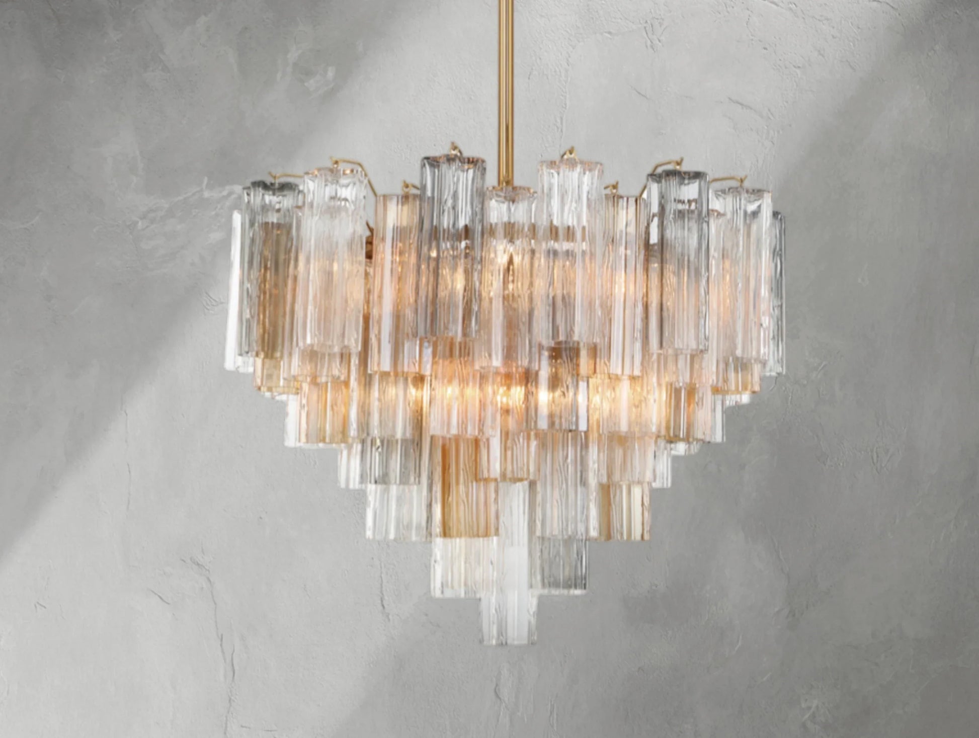 Adois Glass Multi-layer Round Chandelier - ARDENEL