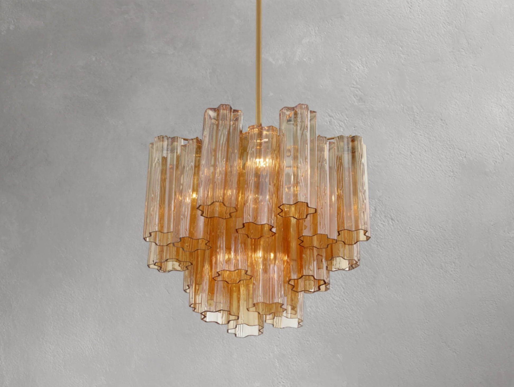 Adois Glass Tiered Round Chandelier - ARDENEL