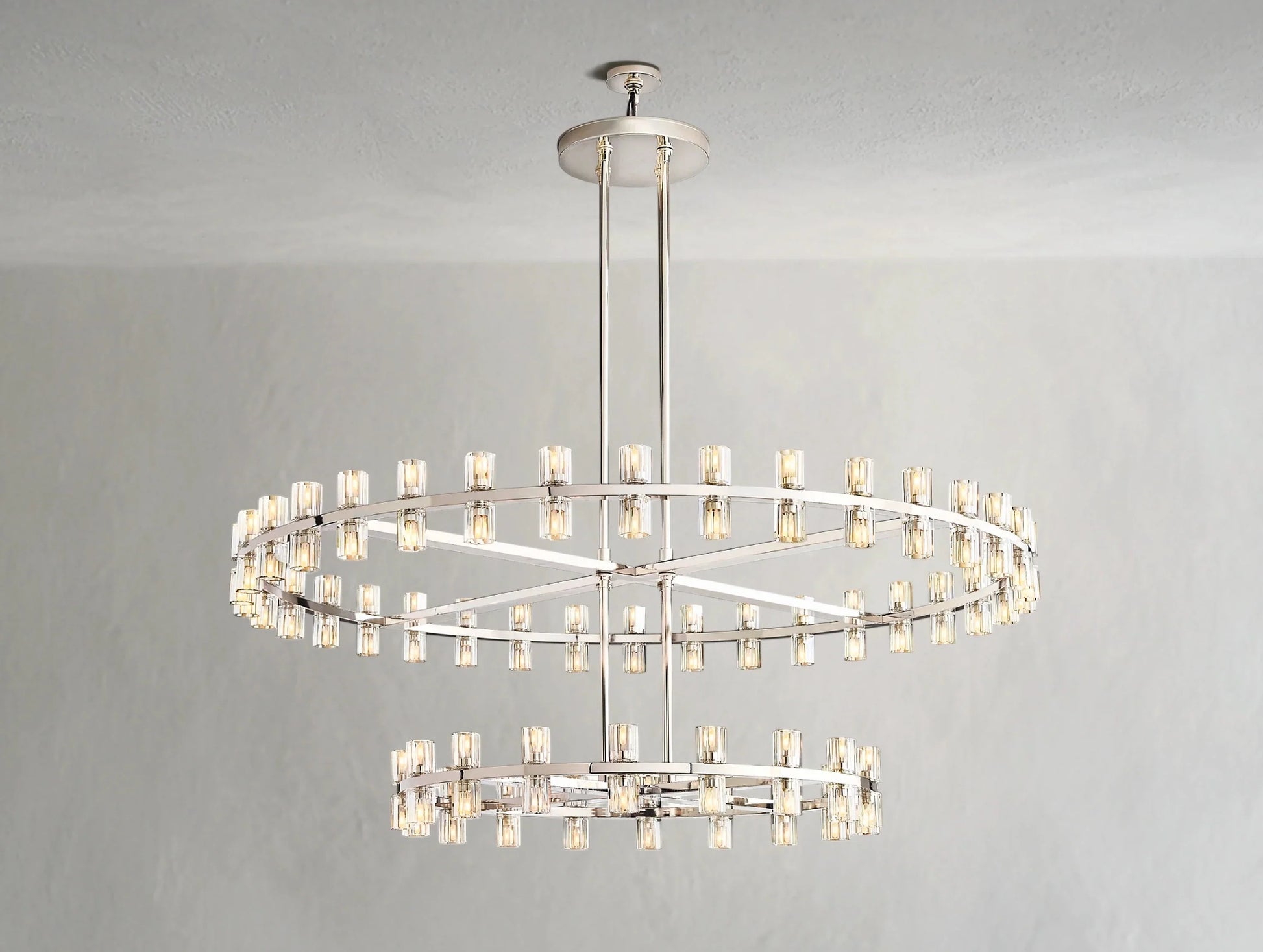 Gearra LED Round Two-Tier Chandelier ARDENEL