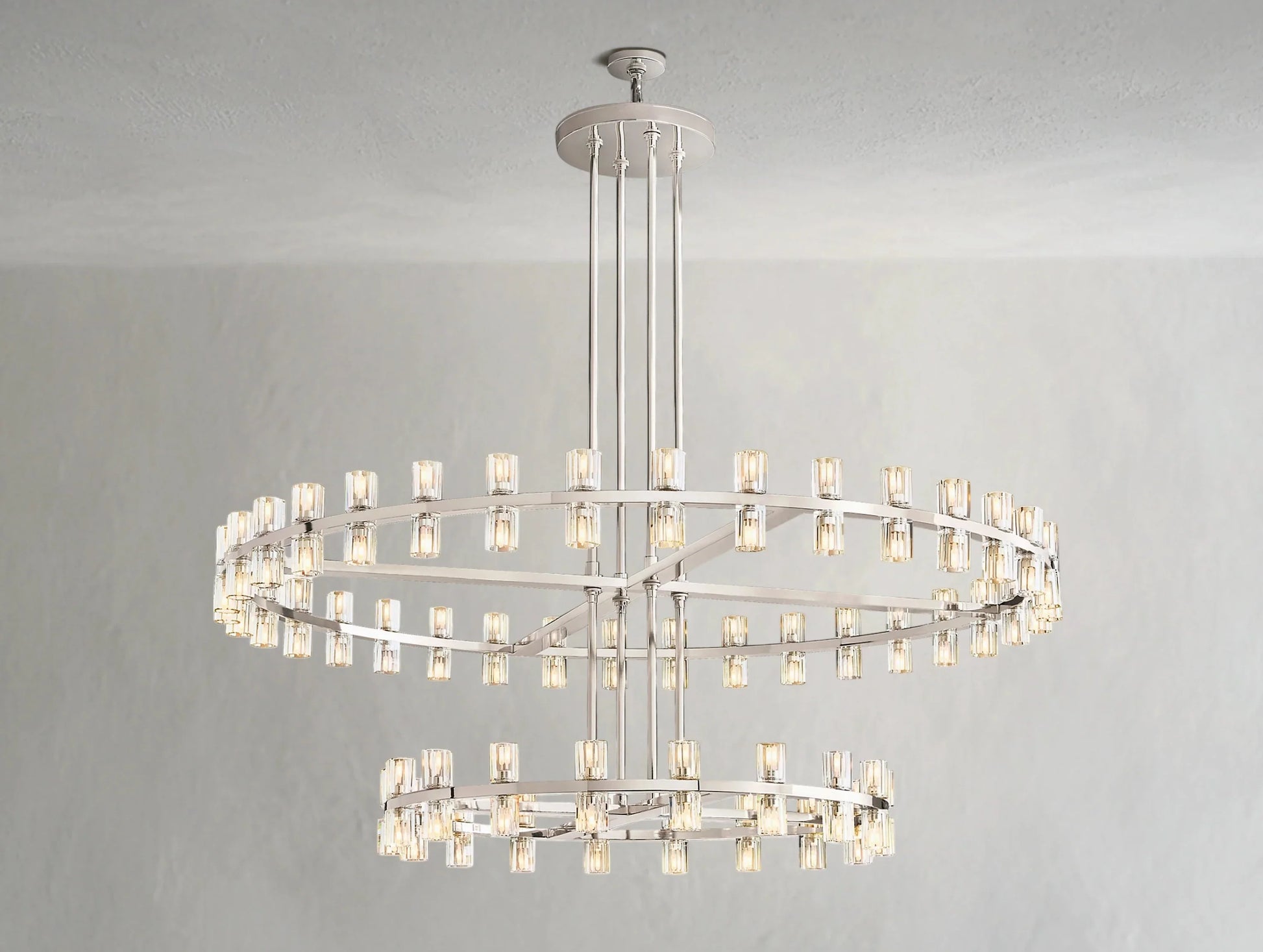 Gearra LED Round Two-Tier Chandelier ARDENEL