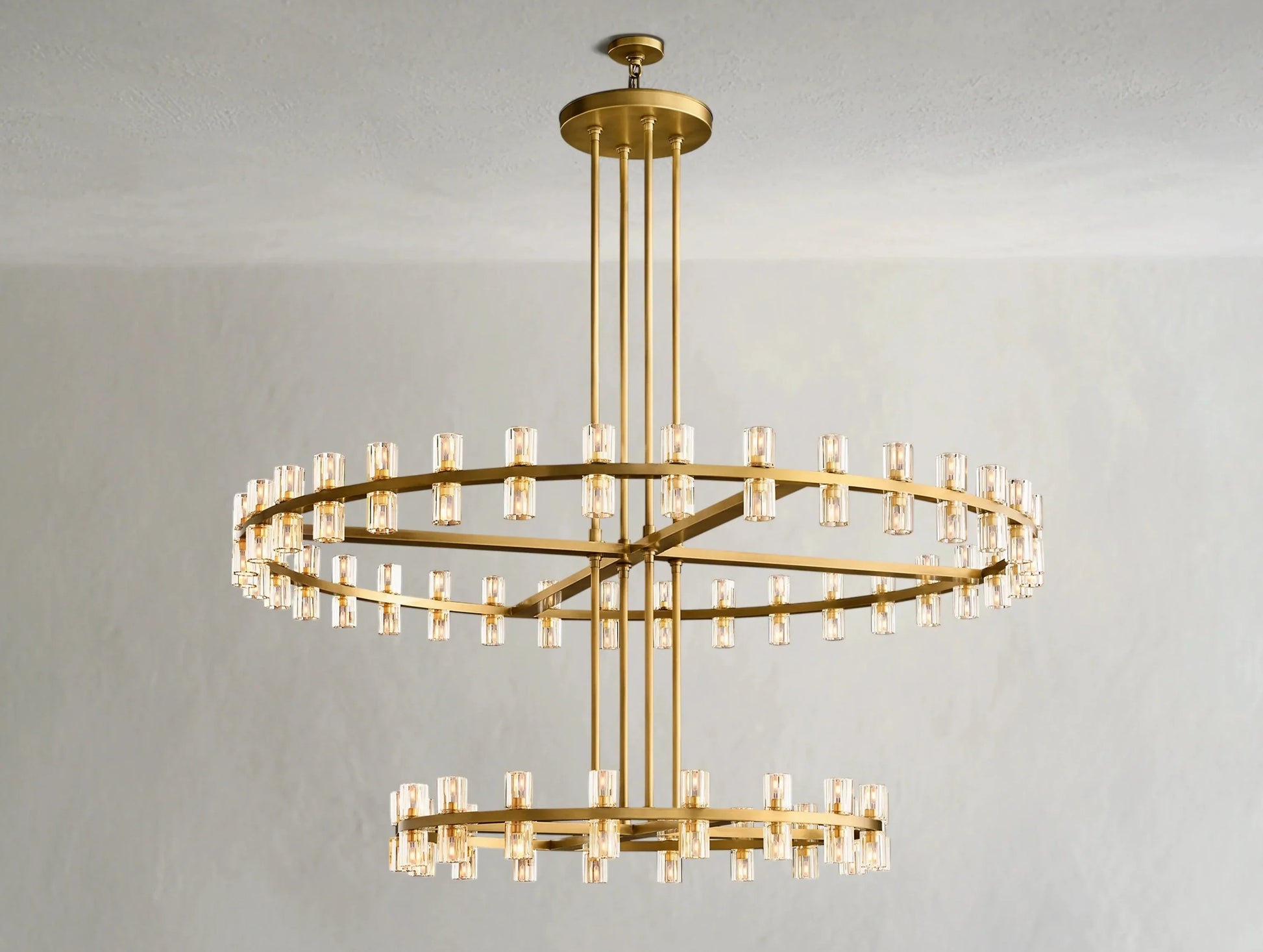 Gearra LED Round Two-Tier Chandelier ARDENEL