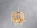 Adois Glass Tiered Round Chandelier - ARDENEL
