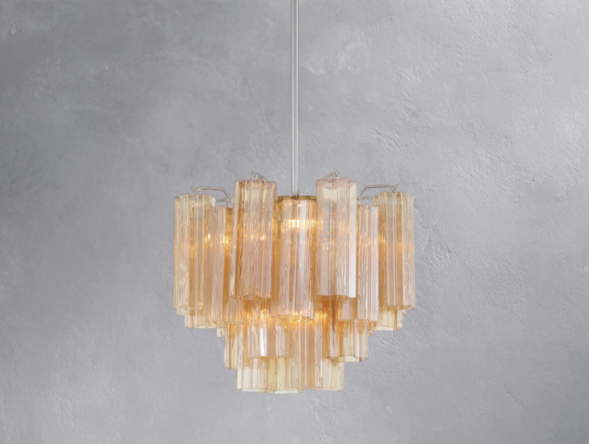 Adois Glass Tiered Round Chandelier - ARDENEL