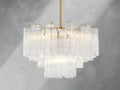 Adois Glass Tiered Round Chandelier - ARDENEL