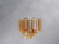 Adois Glass Tiered Round Chandelier - ARDENEL