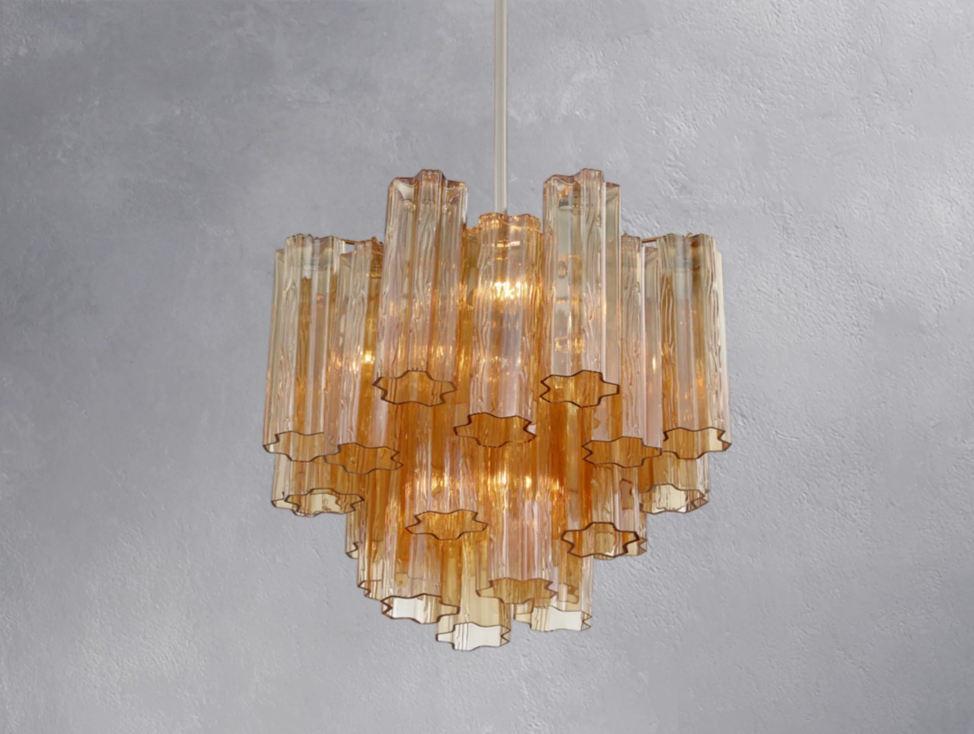 Adois Glass Tiered Round Chandelier - ARDENEL