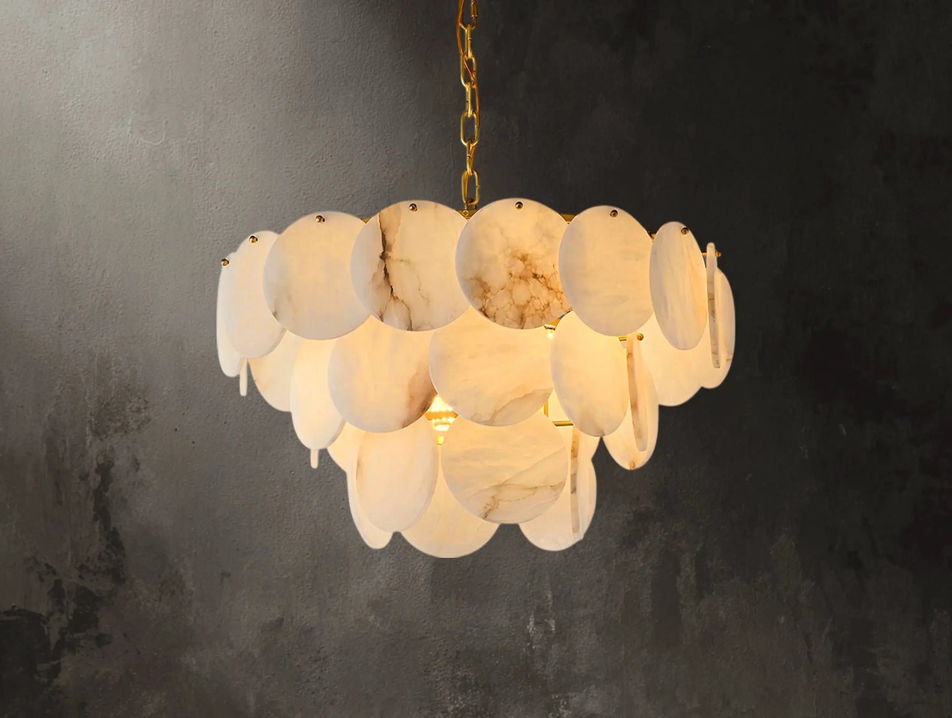 Lunaria Alabaster Chandelier ARDENEL