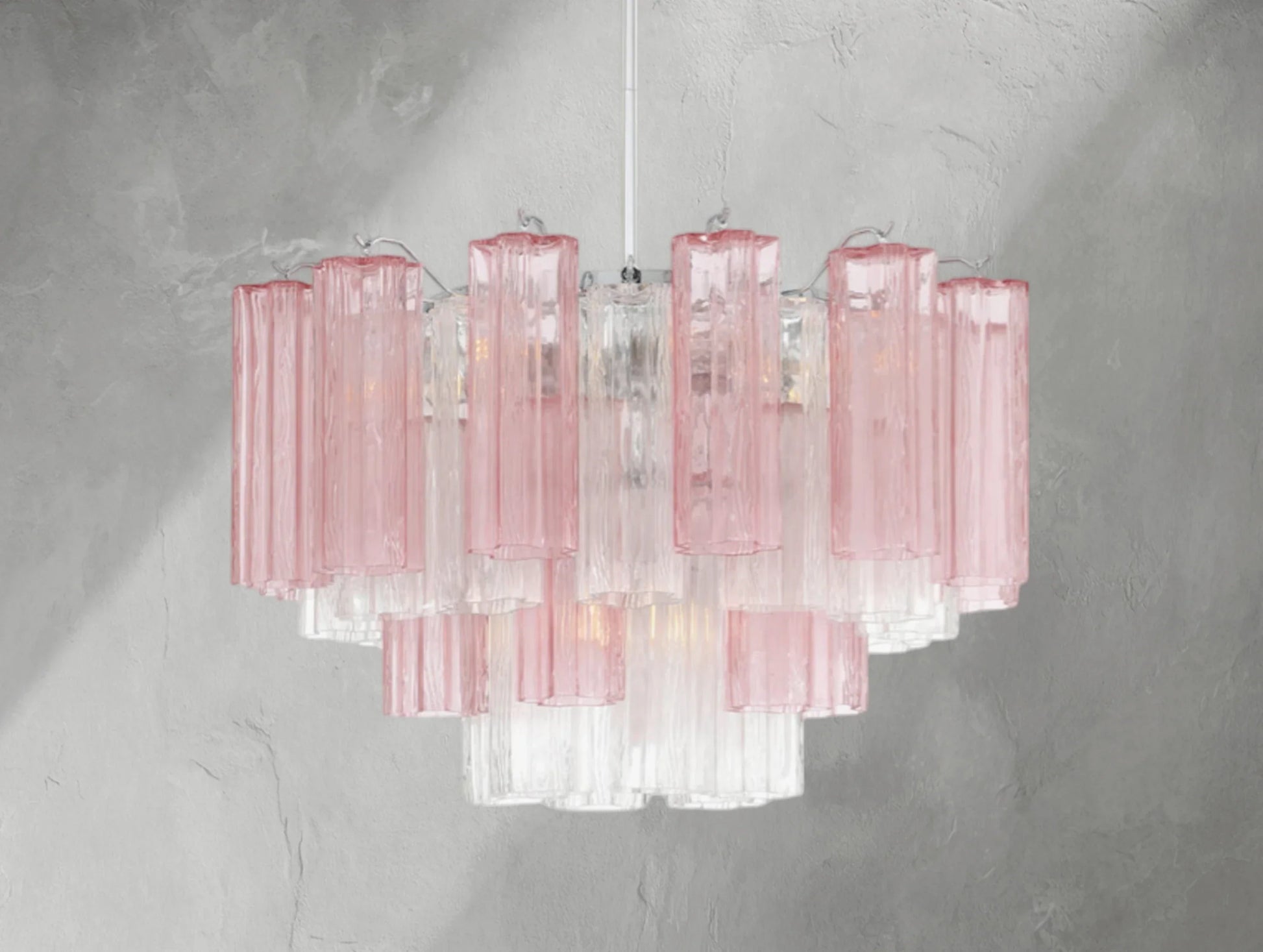 Adois Glass Tiered Round Chandelier - ARDENEL