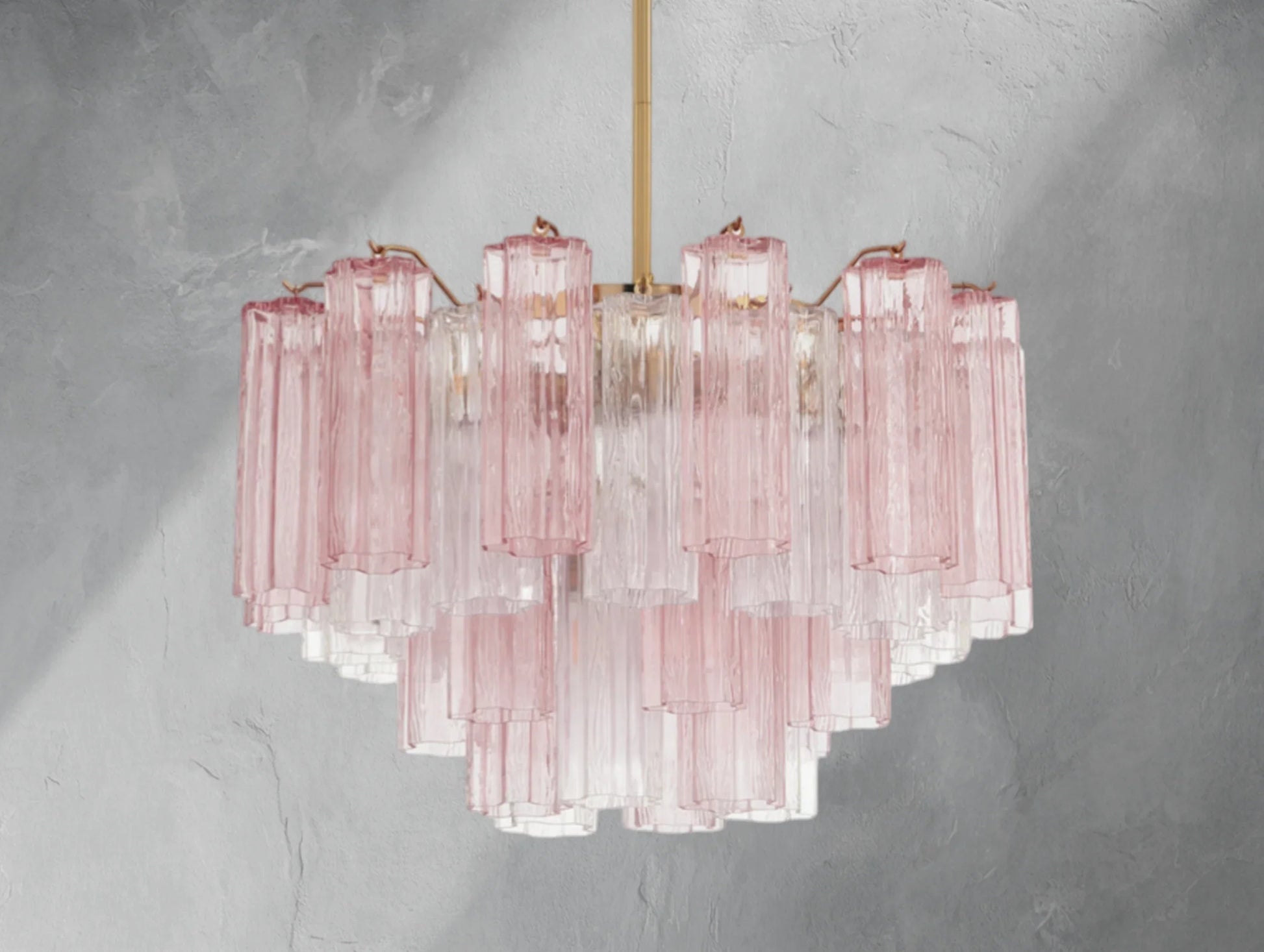 Adois Glass Tiered Round Chandelier - ARDENEL