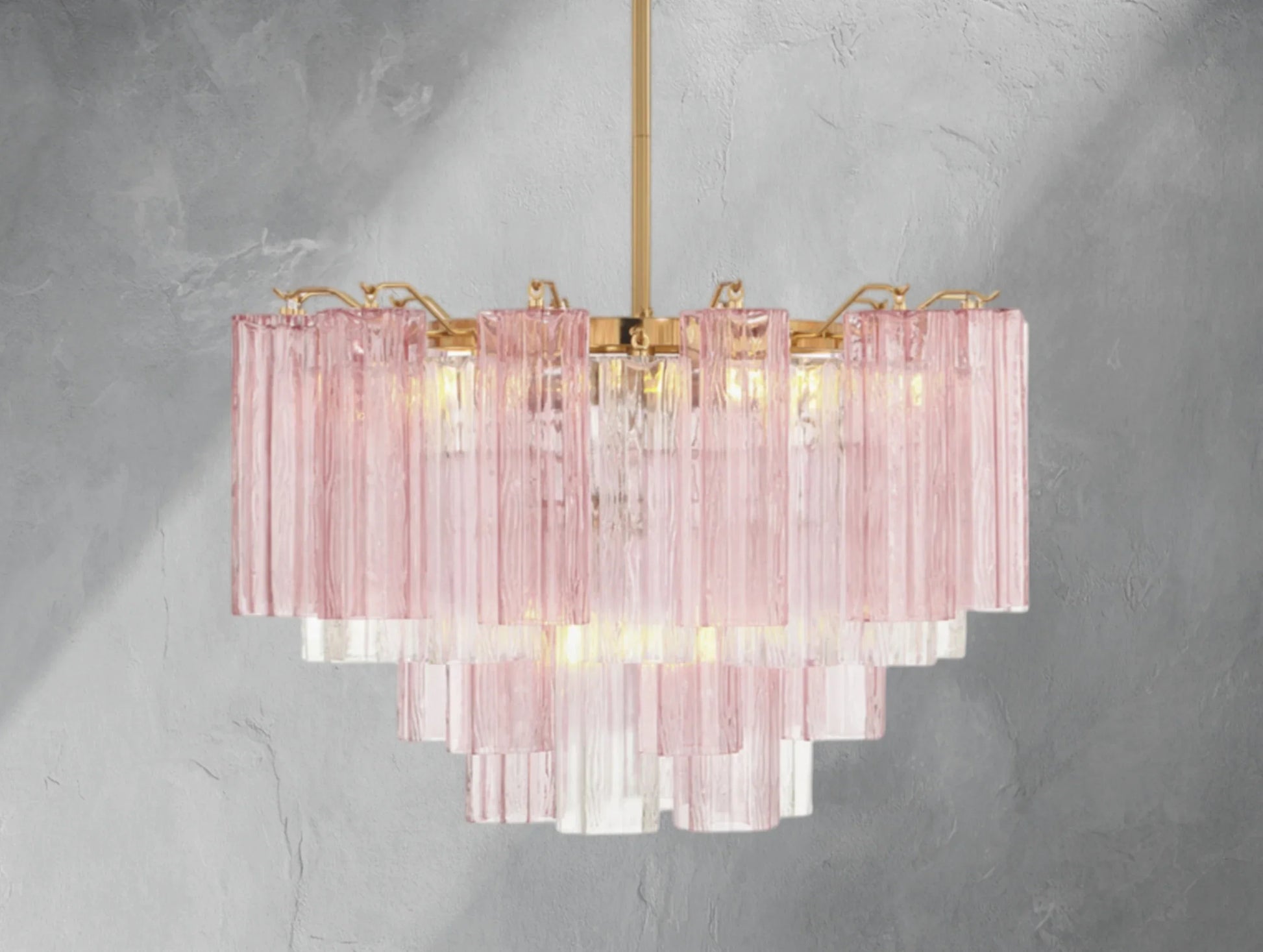 Adois Glass Tiered Round Chandelier - ARDENEL