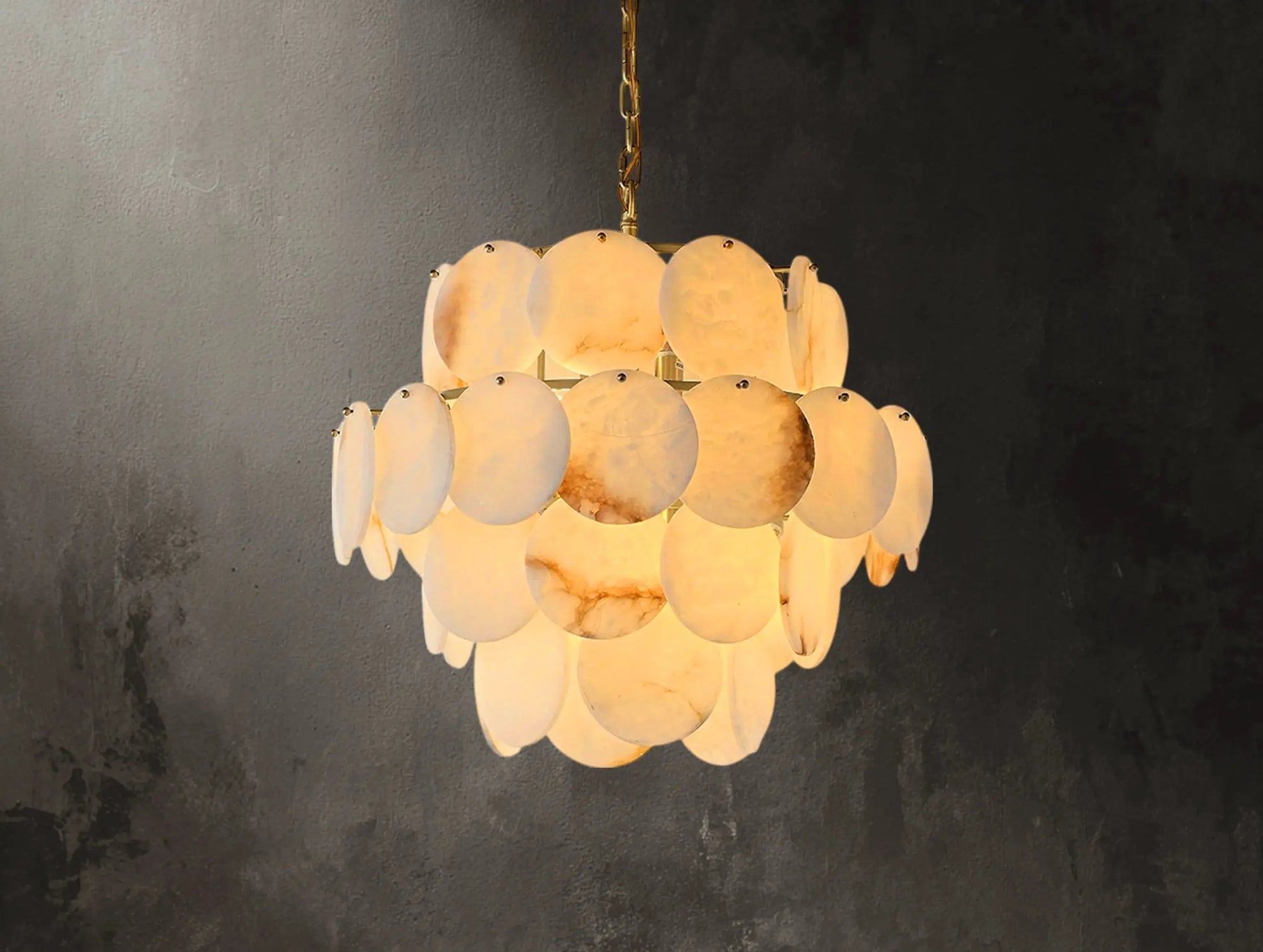 Lunaria Alabaster Chandelier ARDENEL