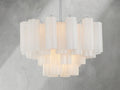 Adois Glass Tiered Round Chandelier - ARDENEL