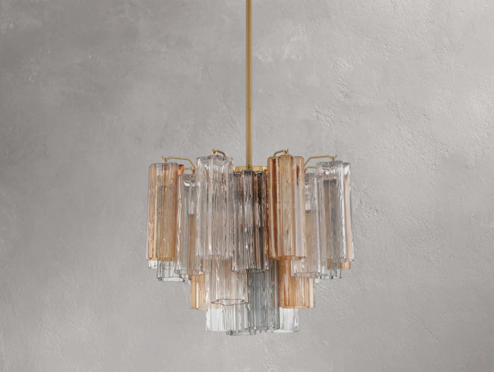 Adois Glass Tiered Round Chandelier - ARDENEL