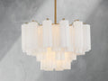 Adois Glass Tiered Round Chandelier - ARDENEL