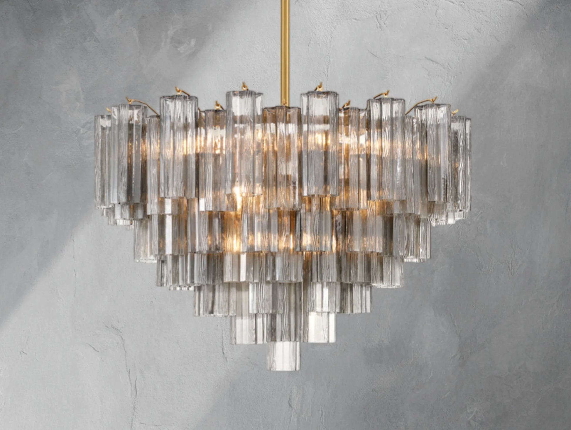 Adois Glass Multi-layer Round Chandelier - ARDENEL