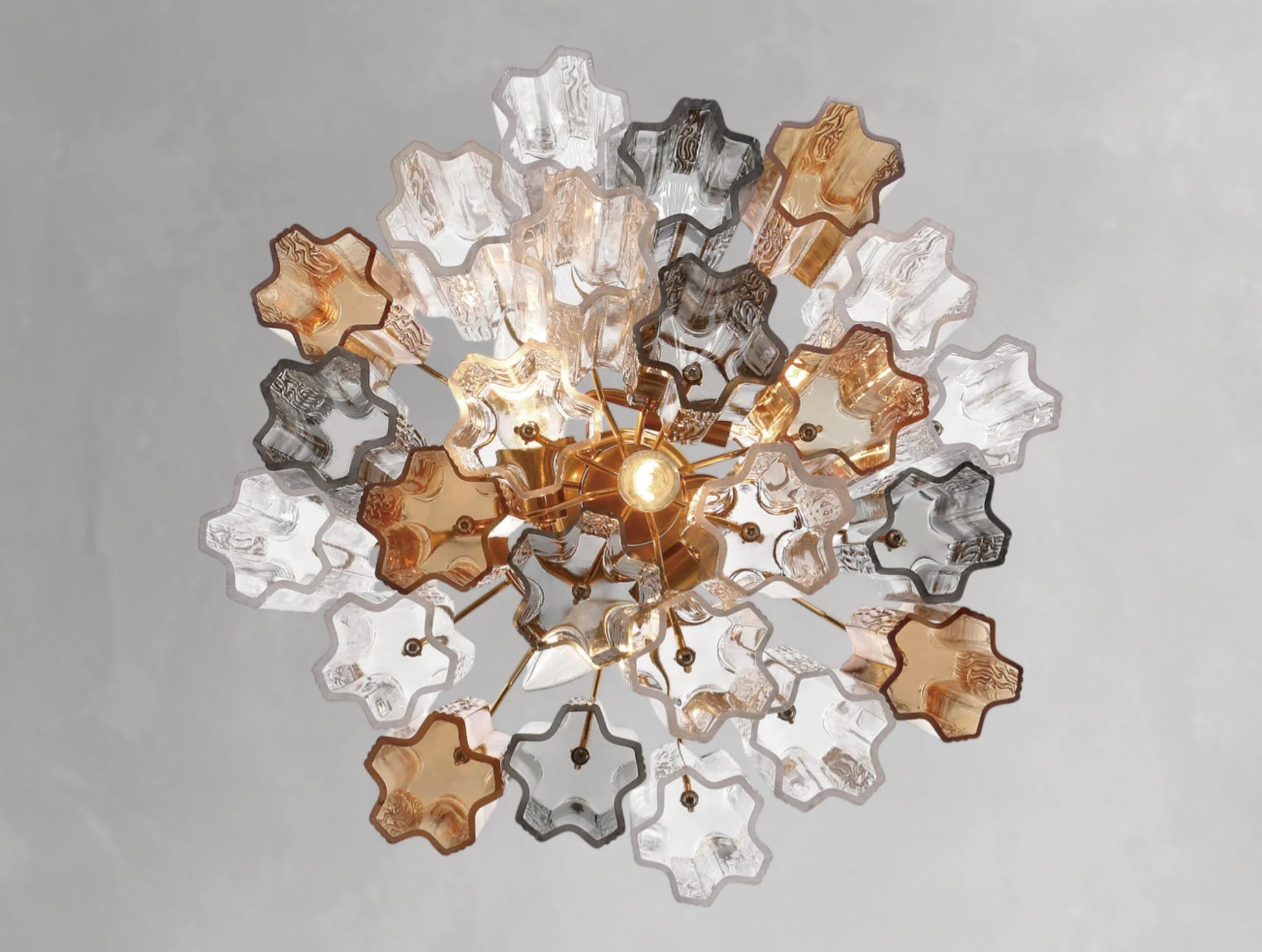 Adois Glass Tiered Round Chandelier - ARDENEL