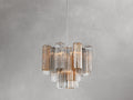 Adois Glass Tiered Round Chandelier - ARDENEL