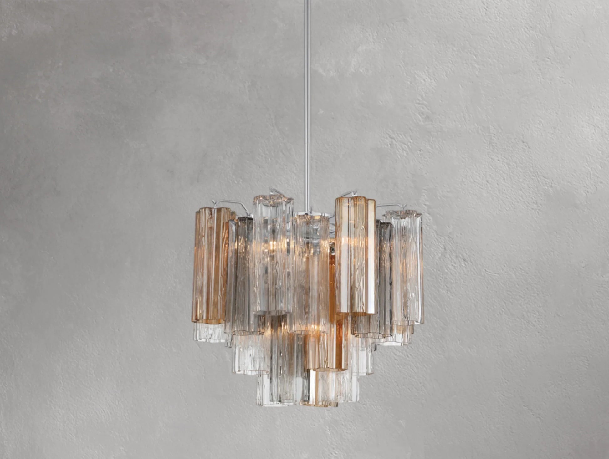 Adois Glass Tiered Round Chandelier - ARDENEL