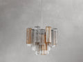Adois Glass Tiered Round Chandelier - ARDENEL