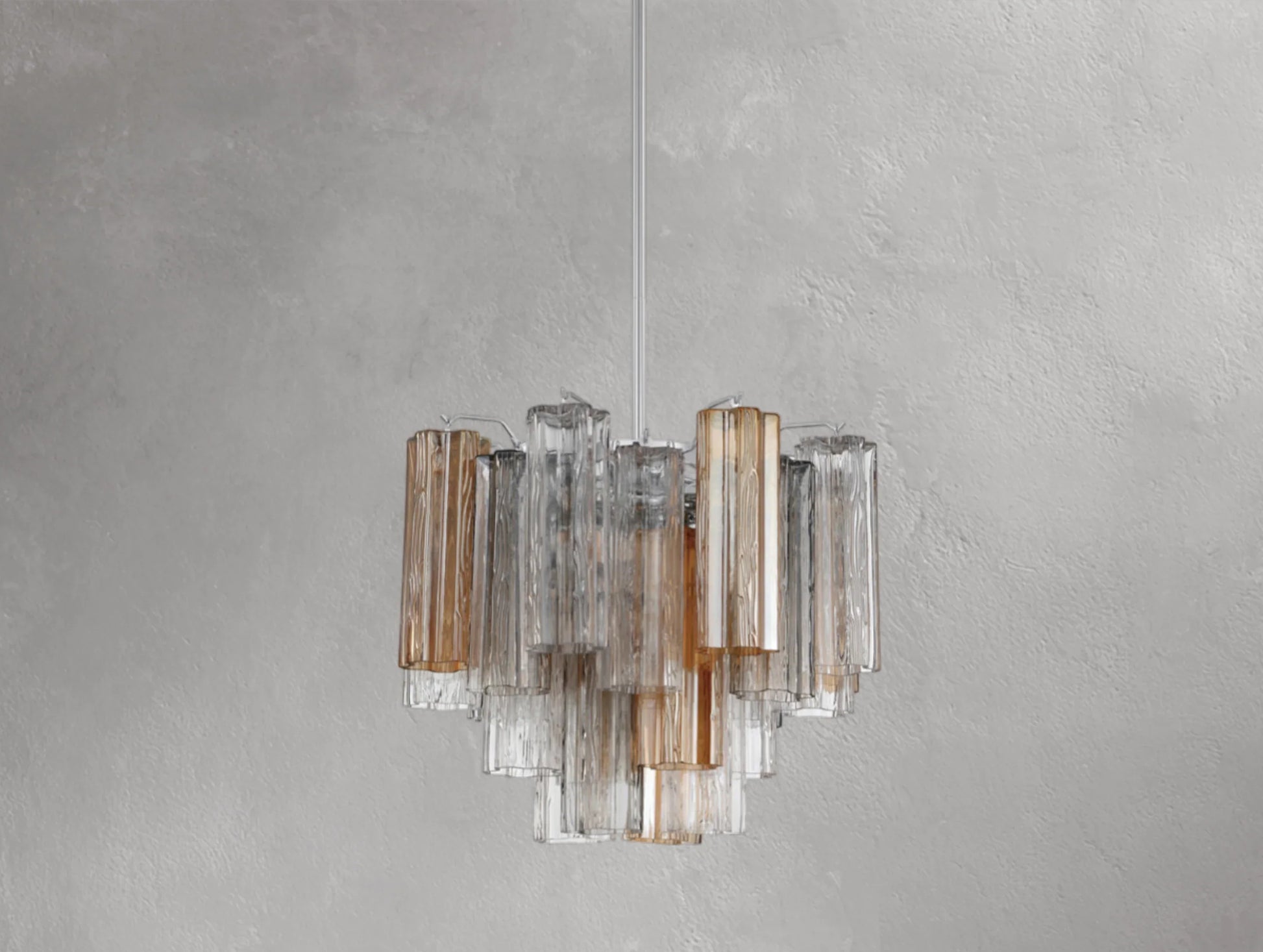 Adois Glass Tiered Round Chandelier - ARDENEL