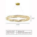 creative, crystal, chandeliers, ring, round, ajustable, upmarket, living room, dining room,light luxury, post modern,D33.5