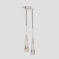 Soltaire Crystal Pendant 1 light 2 lights - Yovalighting