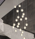 Oversized Nordic Art Round Air Bubbles Chandelier for Staircases