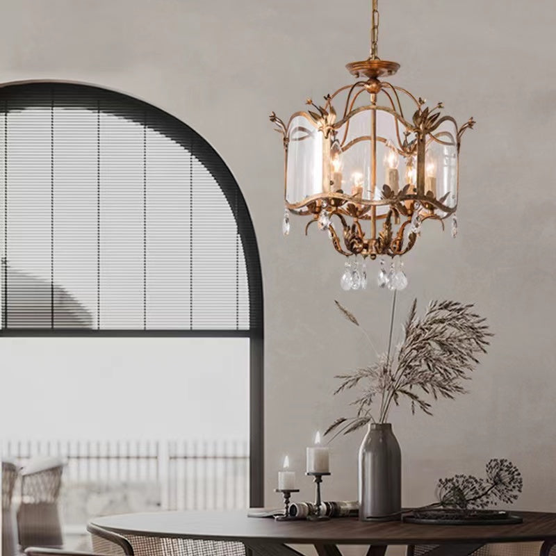 Currey & Co Zara Pendant - Small,chandelier,chandeliers,candle,crystal pendant,crystal,retro,iron,golg,luxury,living room,bedroom,entryance,foyer