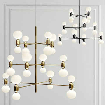 Aballs 3 Tier Chandelier,Aballs Chandelier Hanging Lamp,Aballs Chandelier 12,chandelier,chandeliers,pendant,lamp,ball,minimalist,gold,black,white,copper,chrome,silver,tiers