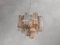 Adois Glass Tiered Round Chandelier - ARDENEL
