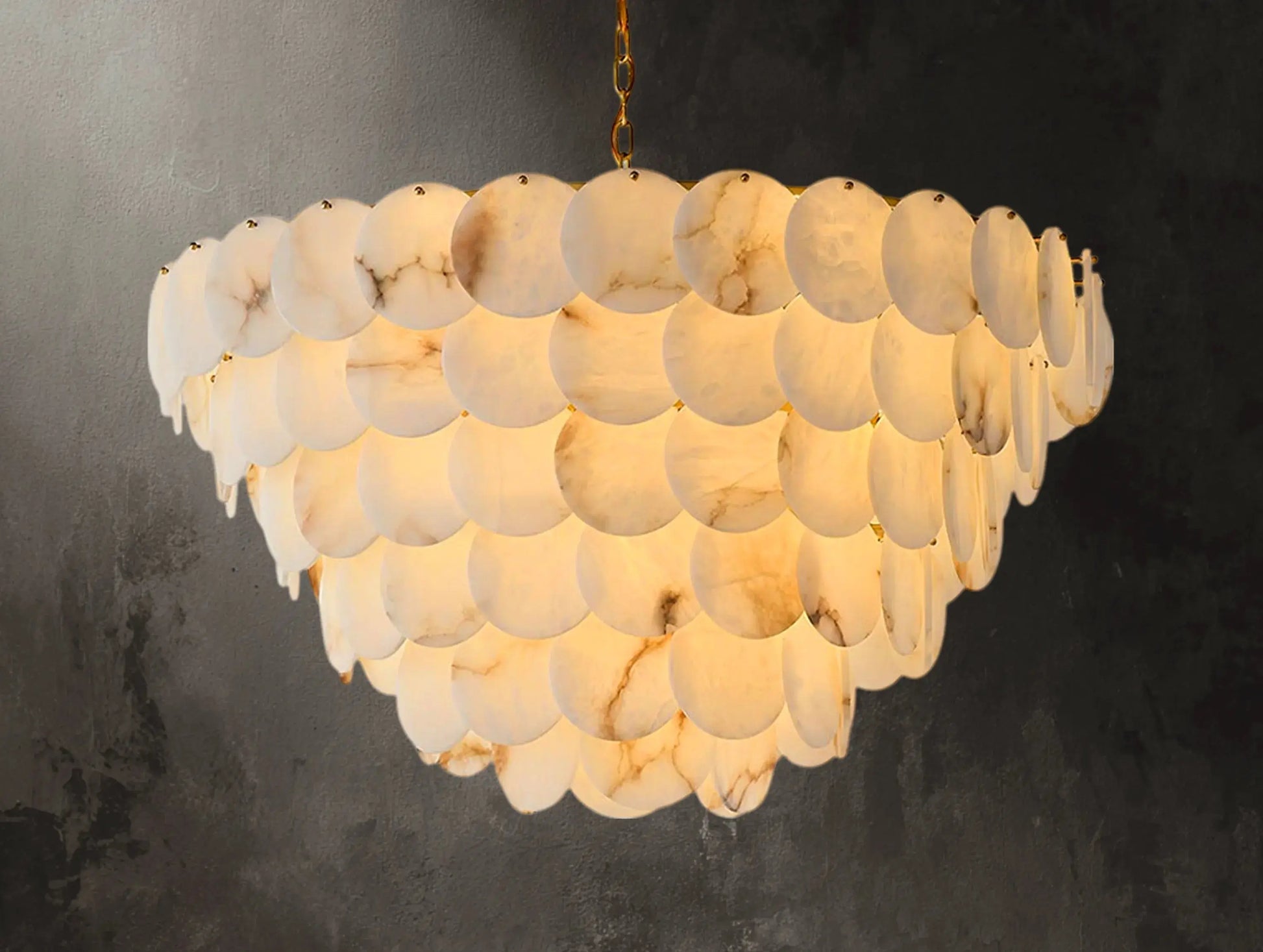 Lunaria Alabaster Chandelier ARDENEL