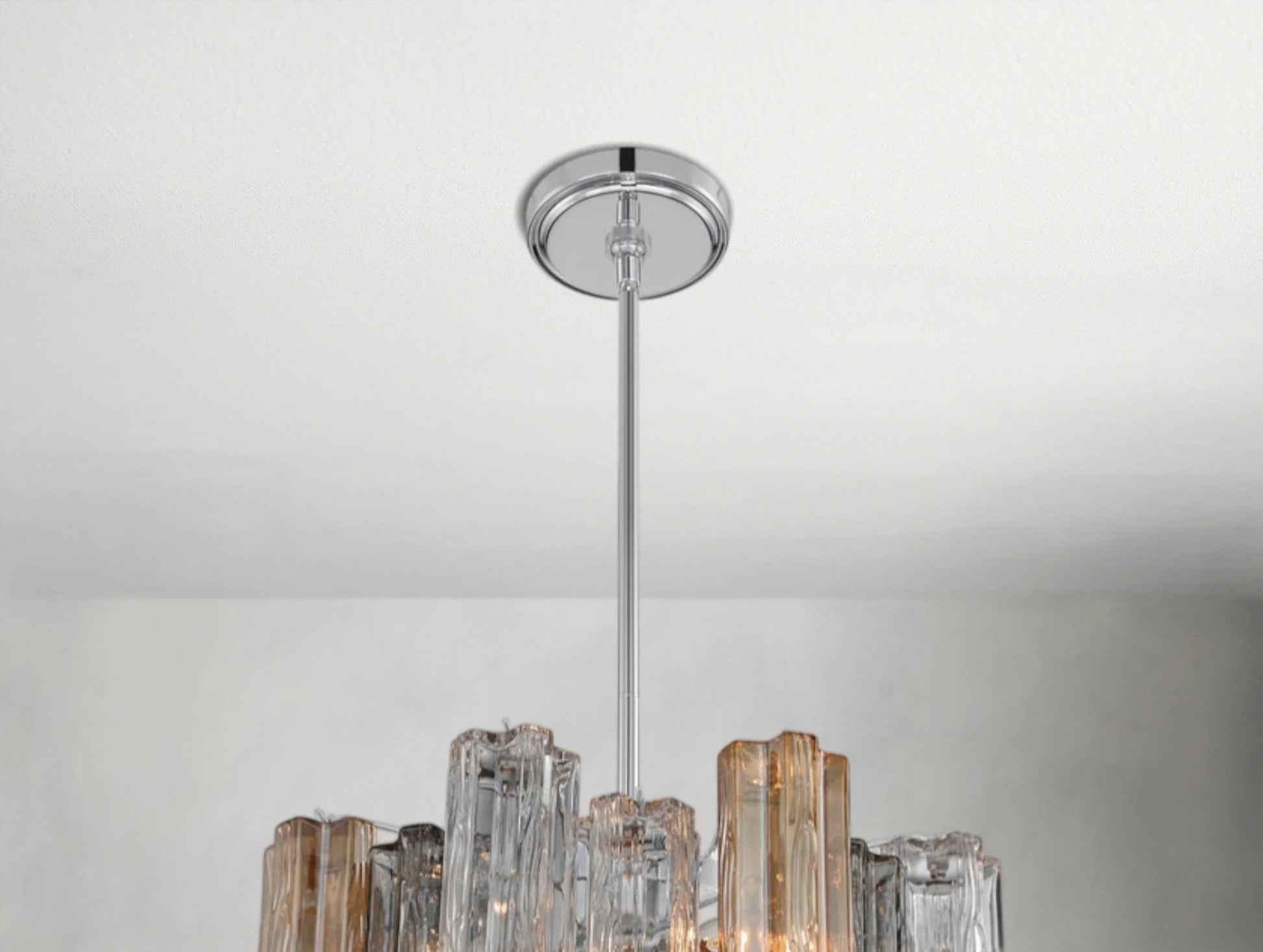 Adois Glass Tiered Round Chandelier - ARDENEL