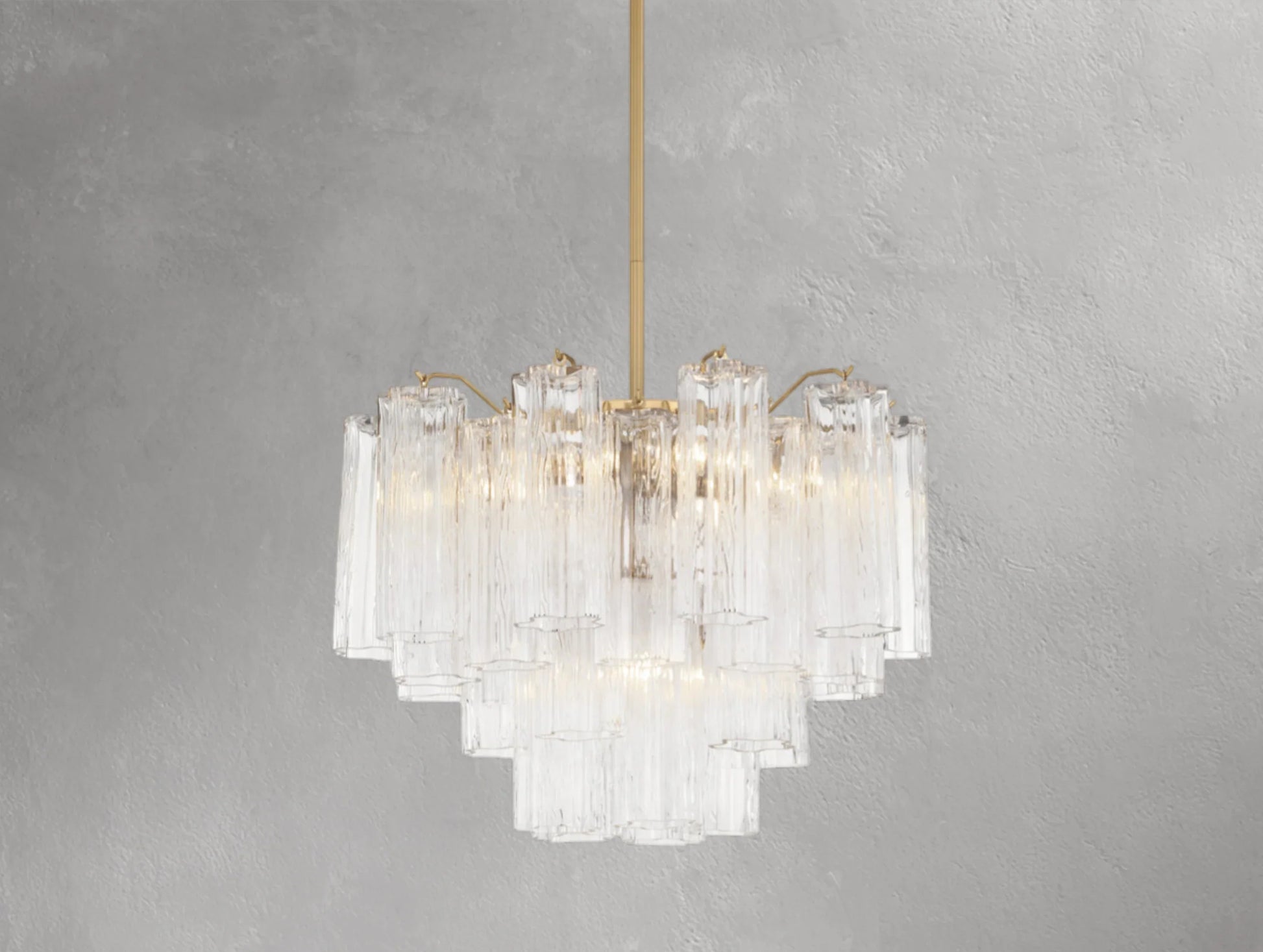 Adois Glass Tiered Round Chandelier - ARDENEL