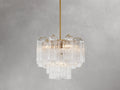 Adois Glass Tiered Round Chandelier - ARDENEL
