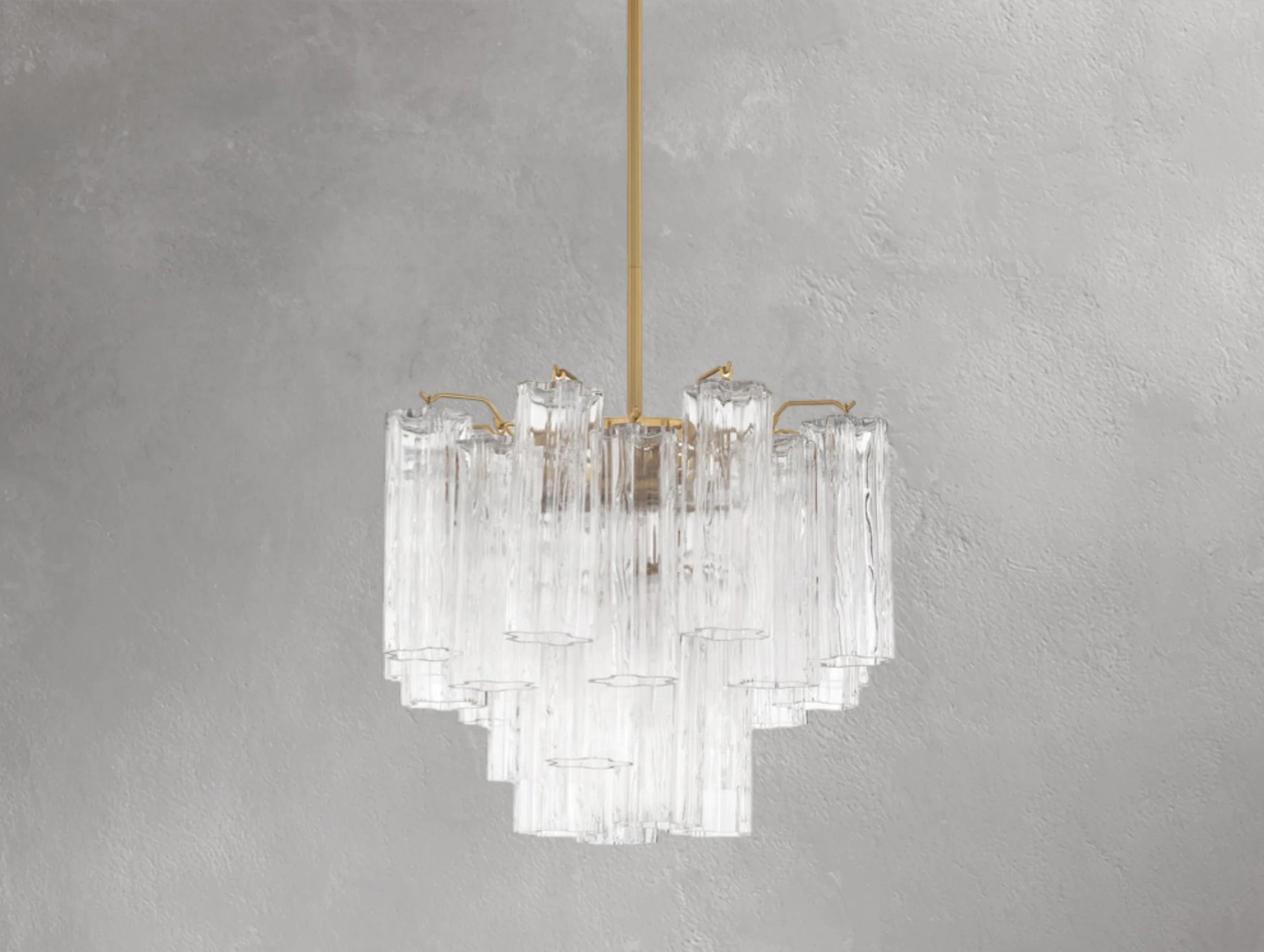 Adois Glass Tiered Round Chandelier - ARDENEL
