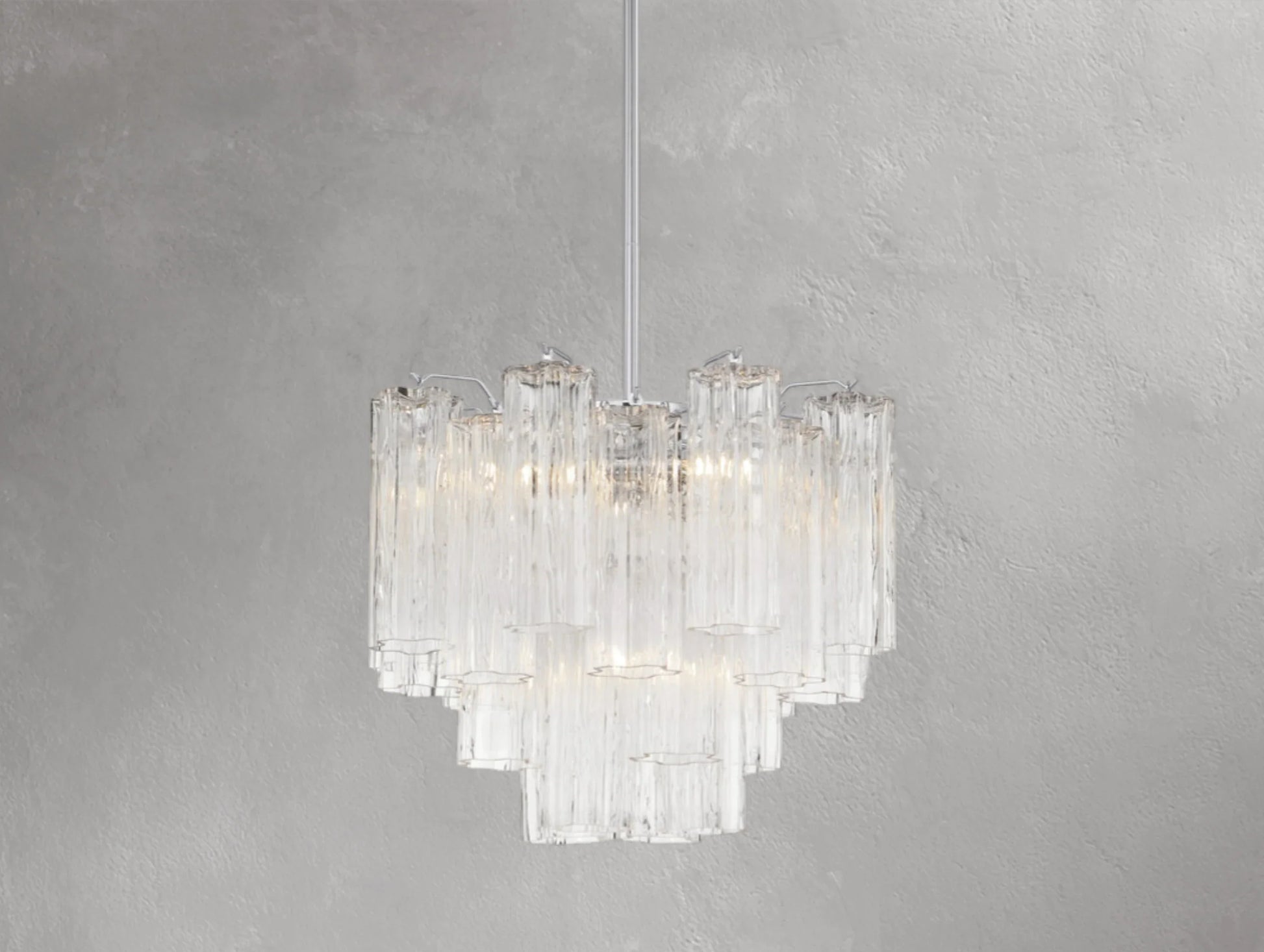Adois Glass Tiered Round Chandelier - ARDENEL