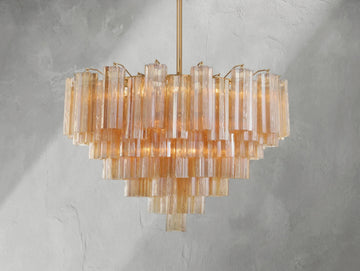 Adois Glass Multi-layer Round Chandelier - ARDENEL