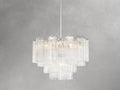 Adois Glass Tiered Round Chandelier - ARDENEL