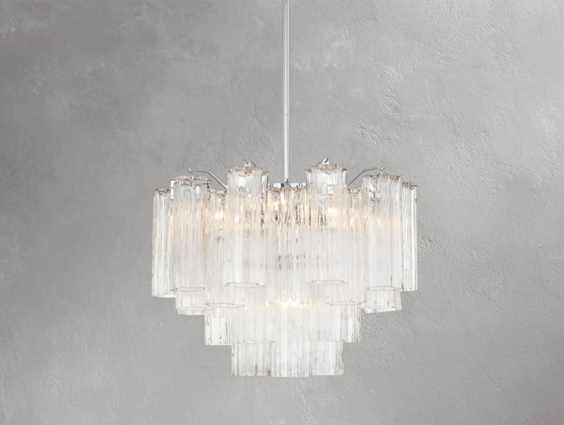 Adois Glass Tiered Round Chandelier - ARDENEL